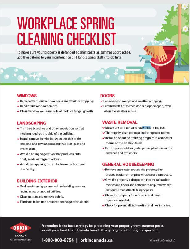 Tip sheet for workplace spring cleaning